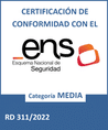 certificado ens certificacion MEDIA RD311 2022 web GEDSA Certificación ENS